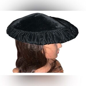 Vintage Black Velvet Hat